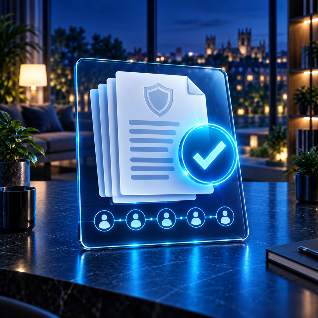 Digital security policies with employee acknowledgements and an approval check